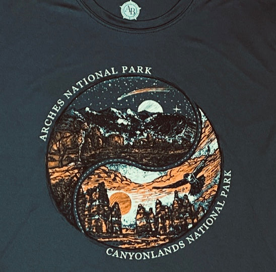 Arches & Canyonlands Yin Yang Long Sleeve T-Shirt