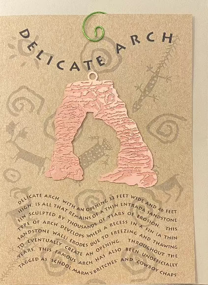 Delicate Arch Suncatcher & Notecard Canyonlands Natural History