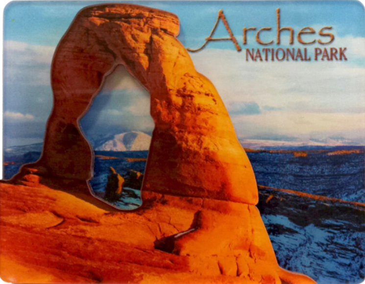 Arches Delicate Arch In Winter 3d Magnet Canyonlands Natural History Association 8323