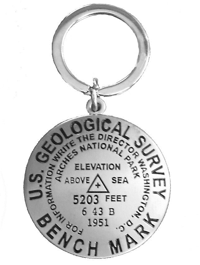 Arches Benchmark Keychain – Canyonlands Natural History Association