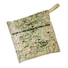 Load image into Gallery viewer, Arches & Canyonlands Maps Rip Stop Tote Bag