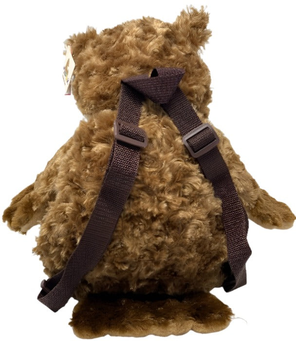 Teddy Plush Backpack, Brown