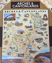 Load image into Gallery viewer, Arches & Canyonlands Map Blanket