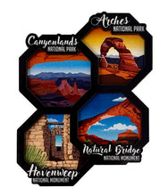 Load image into Gallery viewer, Four Park Honeycomb Magnet