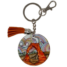 Load image into Gallery viewer, Delicate Arch Tassel Keychain