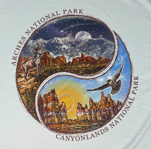 Arches & Canyonlands Yin Yang Long Sleeve T-Shirt