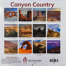 Load image into Gallery viewer, 2027 Canyon Country Calendar