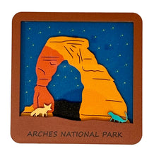 Load image into Gallery viewer, Arches Layered Wood Coaster