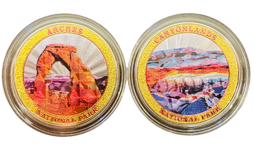 Arches & Canyonlands Foil Coin