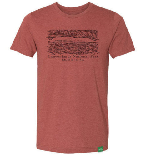 Canyonlands Island in the Sky Sketch T-Shirt