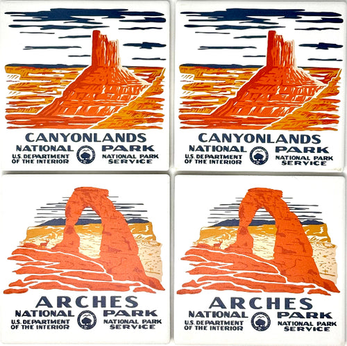 Arches & Canyonlands WPA Coaster 4-Pack