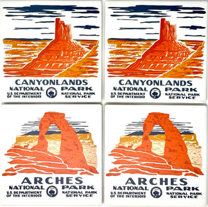 Arches & Canyonlands WPA Coaster 4-Pack