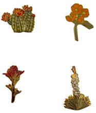Load image into Gallery viewer, Canyon Country Wildflowers Pin Set