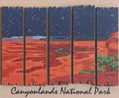 Canyonlands National Park 2D Wood Magnet