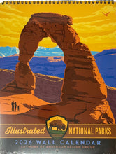 Load image into Gallery viewer, 2026 Illustrated National Parks Wall Calendar