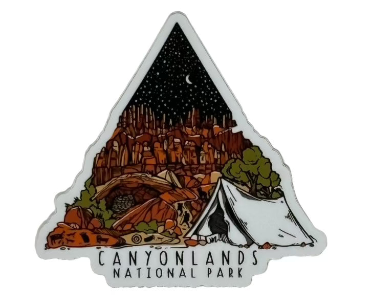 Canyonlands Color Triangle Sticker