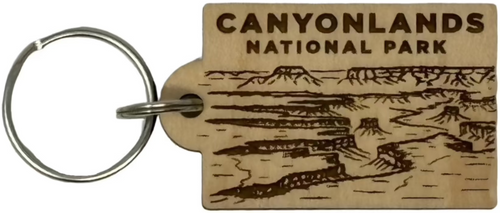 Canyonlands Wood Keychain