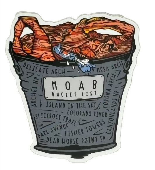 Moab Bucket List Sticker – Canyonlands Natural History Association