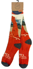 Load image into Gallery viewer, Arches Delicate Arch WPA Style Socks