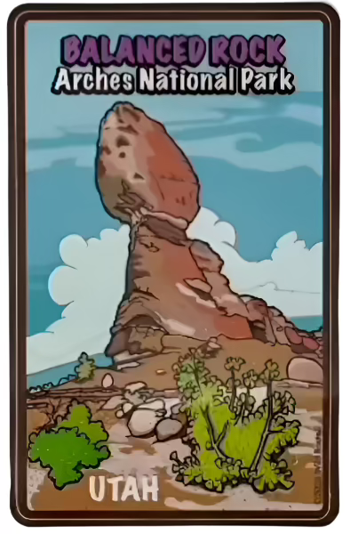Arches Balanced Rock Sticker