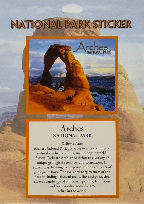Arches Delicate Arch Passport Sticker – Canyonlands Natural History ...