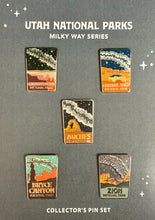 Load image into Gallery viewer, Utah National Parks Milky Way Pin Set