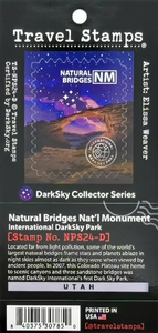 Natural Bridges National Monument International DarkSky Travel Stamp