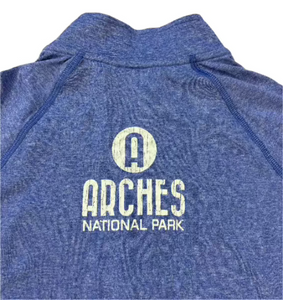 Arches Ladies Quarter Zip Long Sleeve Shirt