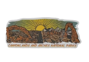 Canyonlands & Arches Pano Sticker