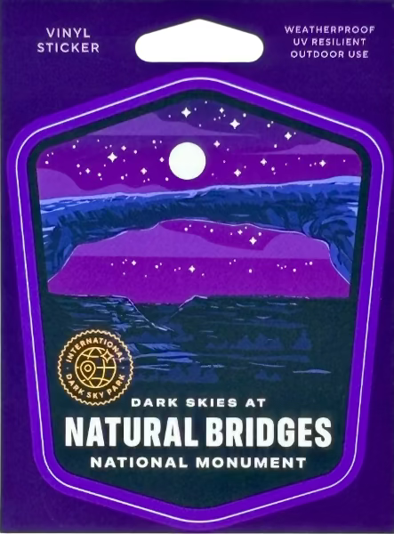 Natural Bridges Dark Skies Badge Sticker