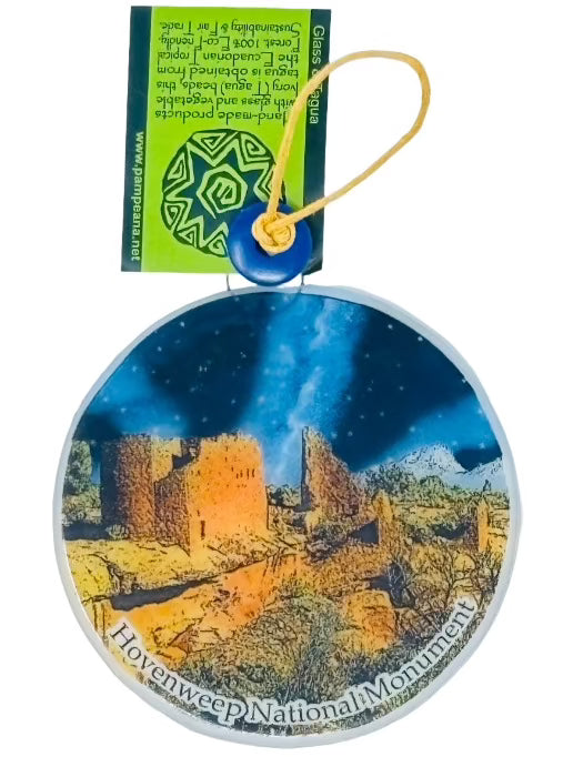 Hovenweep Night Sky Glass Ornament/Sun Catcher