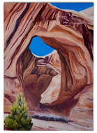 Bowtie Arch Oil Painted Notecard