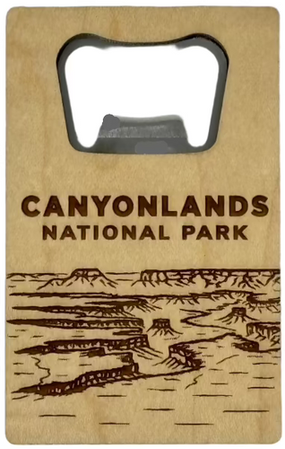 Canyonlands Wood Bottle Opener Magnet