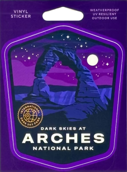 Arches Dark Skies Badge Sticker