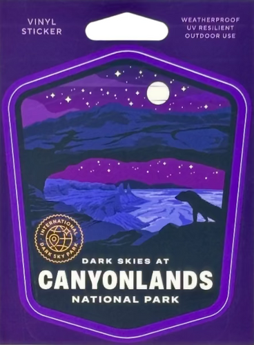 Canyonlands Mesa Arch Dark Skies Badge Sticker