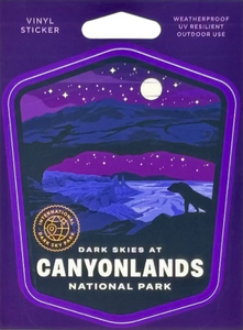 Canyonlands Mesa Arch Dark Skies Badge Sticker