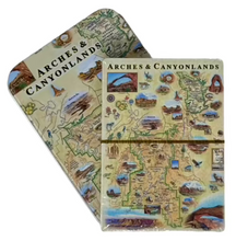 Load image into Gallery viewer, Arches &amp; Canyonlands Map Playing Cards in Travel Tin