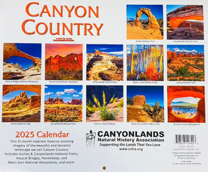 2025 Canyon Country Wall Calendar