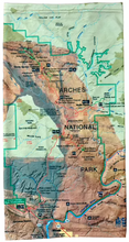 Load image into Gallery viewer, Arches National Park Map Neck Gaiter