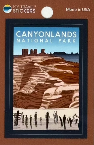 Canyonlands The Maze Mini Sticker