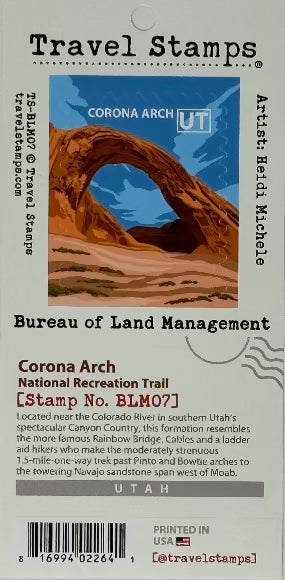 Corona Arch Travel Stamp