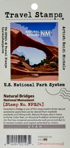 Natural Bridges National Monument Travel Stamp