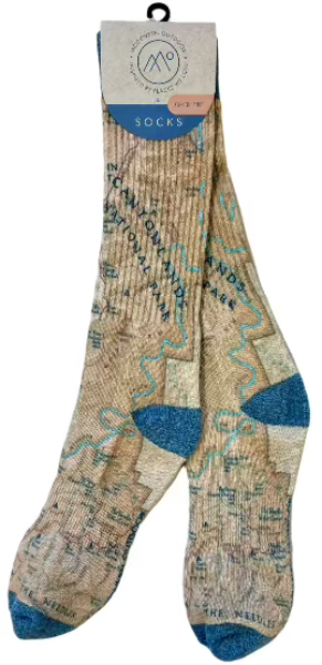 Canyonlands National Park Map Socks