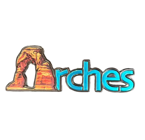 Arches Blue Glyphix Icon Sticker