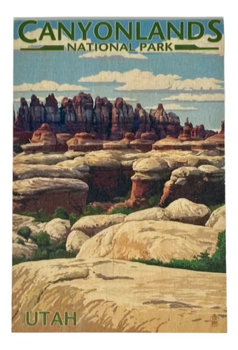 Canyonlands The Needles Wood Postcard