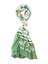 Load image into Gallery viewer, National Parks of the USA Map Scarf
