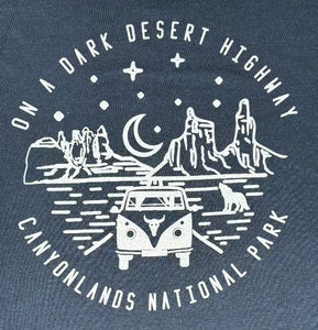 Canyonlands Dark Desert Highway T-Shirt