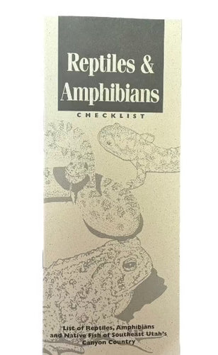 Reptiles & Amphibians Checklist Pamphlet