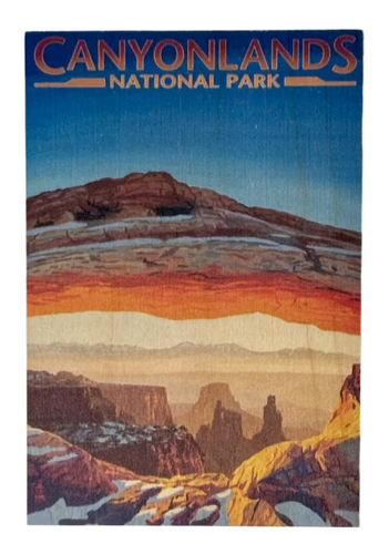 Canyonlands Mesa Arch Wood Postcard