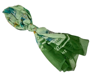 National Parks of the USA Map Scarf